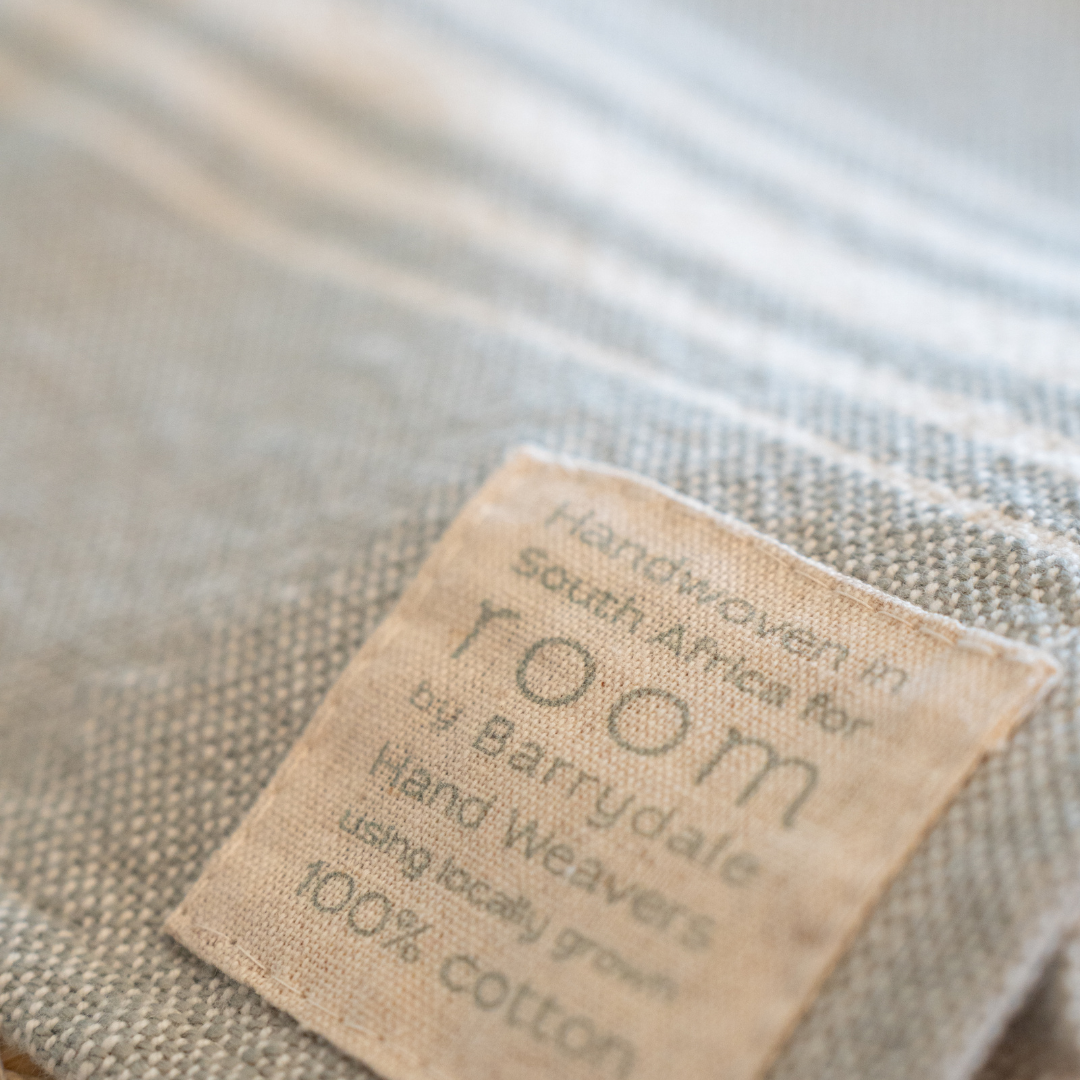 Green/Grey 100% Cotton Tea Towel