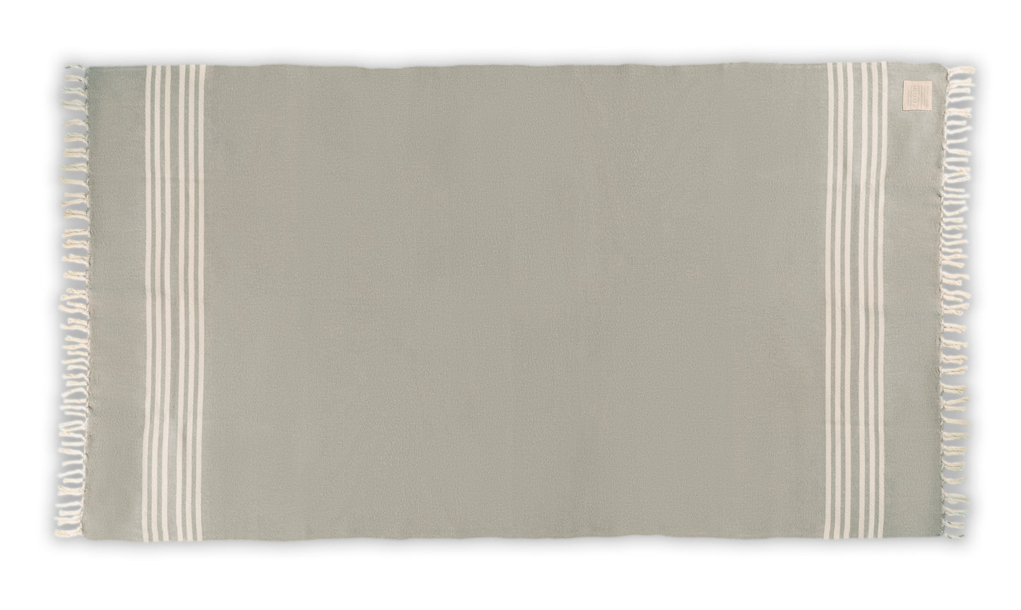 The Barrydale Hand Weavers' 100% Cotton Hand Towel in The Room Key's green and grey is a handwoven textile crafted from 100% locally sourced, unbleached cotton. Measuring approximately 85cm in width and 160cm in length, this towel offers ample coverage for various uses.