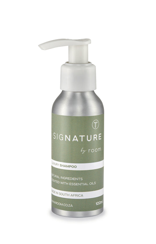 sigNATURE natural shampoo, crafted with pure essential oils for a luxurious, perfume-like scent. Lightweight and nourishing, it gently cleanses while leaving hair refreshed and naturally fragranced. Locally made and free from SLS, parabens, and palm oil.