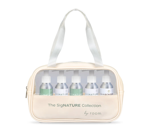 The SigNATURE Toiletry Bag incl. Natural Travel Products & Sunscreen