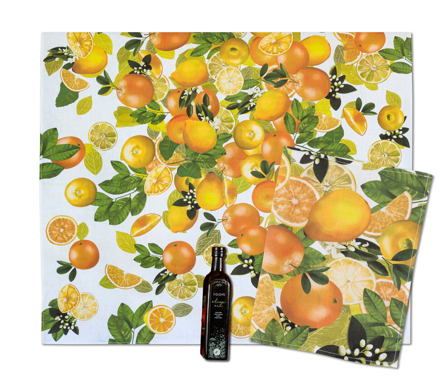Olive Oil & Tablecloth Set