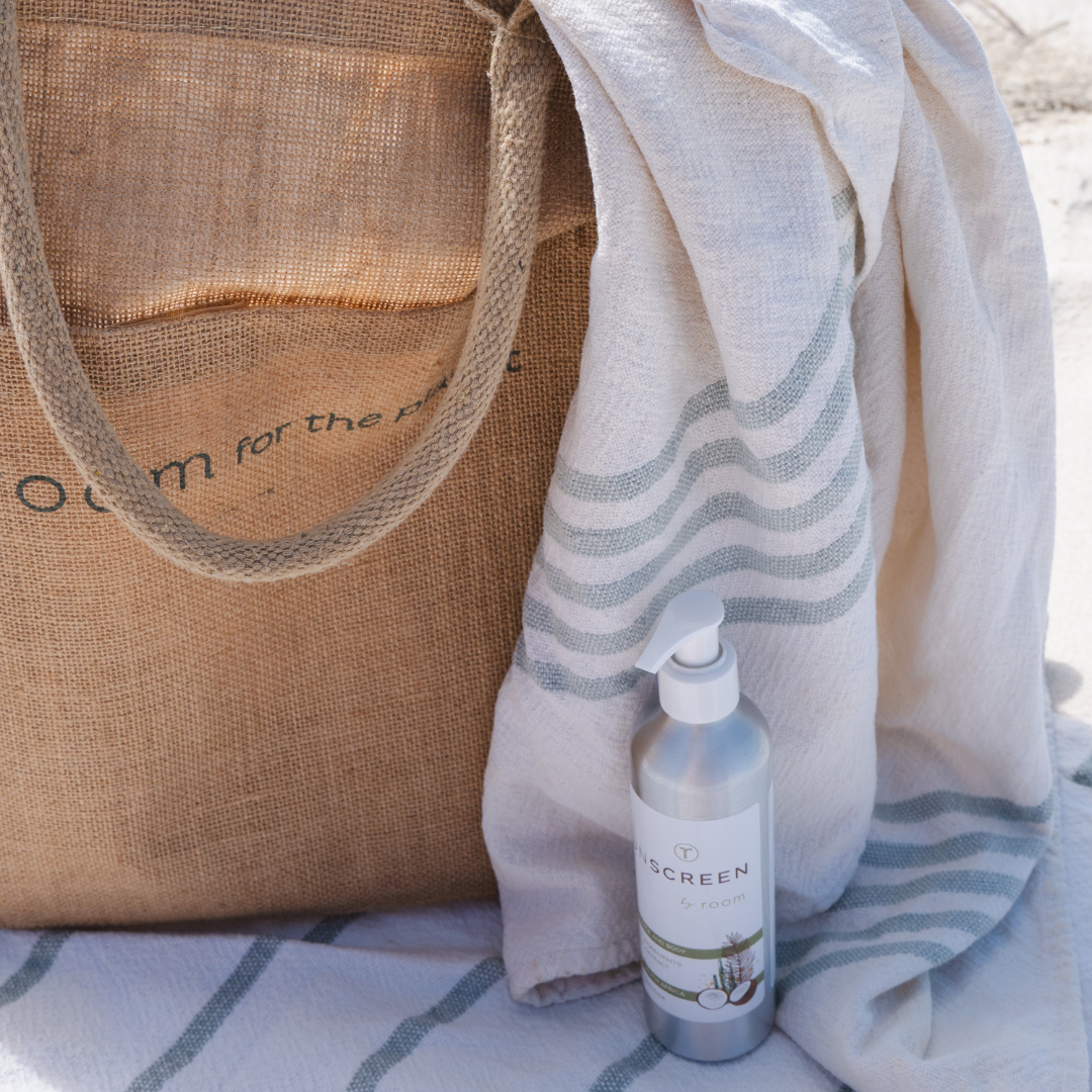 Coconut Sunscreen & Handwoven Cotton, Large Towel