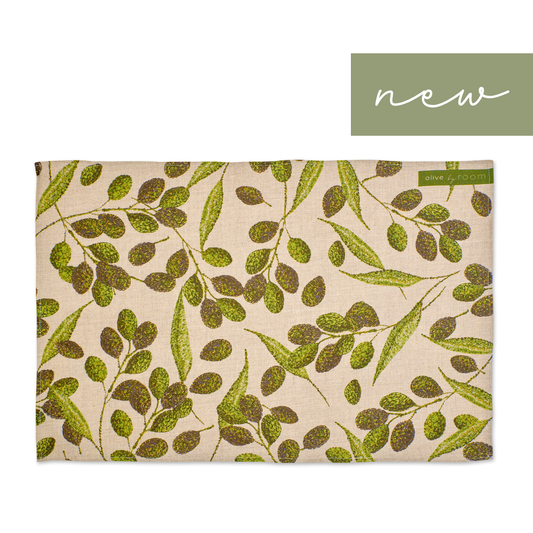 Linen Olive Tablecloth (Pre-order)