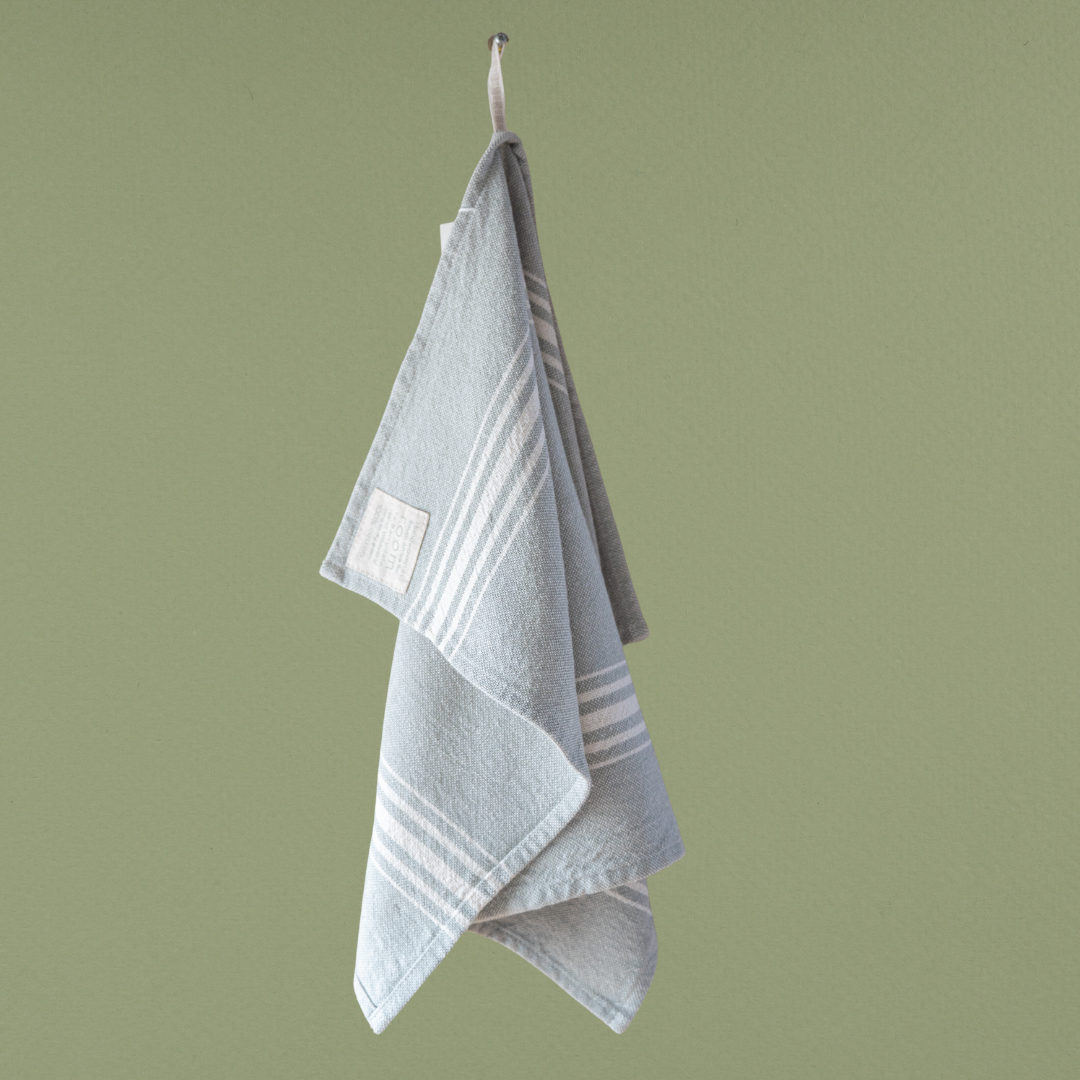 SigNATURE Olive Oil & Handwoven Cotton Dish Towel Set (Green)