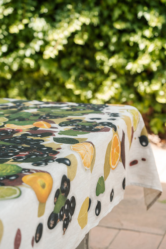 Linen Berry & Bergamot Tablecloth (Pre-order)