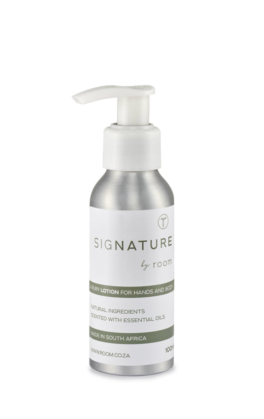 Luxurious natural lotion from The Room Key’s sigNATURE range, locally created with pure essential oils. Free from SLS, parabens, and palm oil — a natural scent that lingers like a fine perfume.