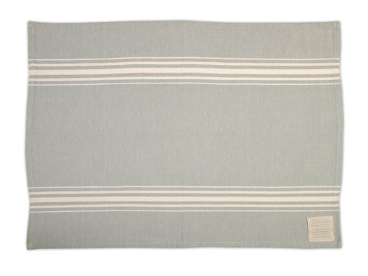 Green/Grey 100% Cotton Tea Towel