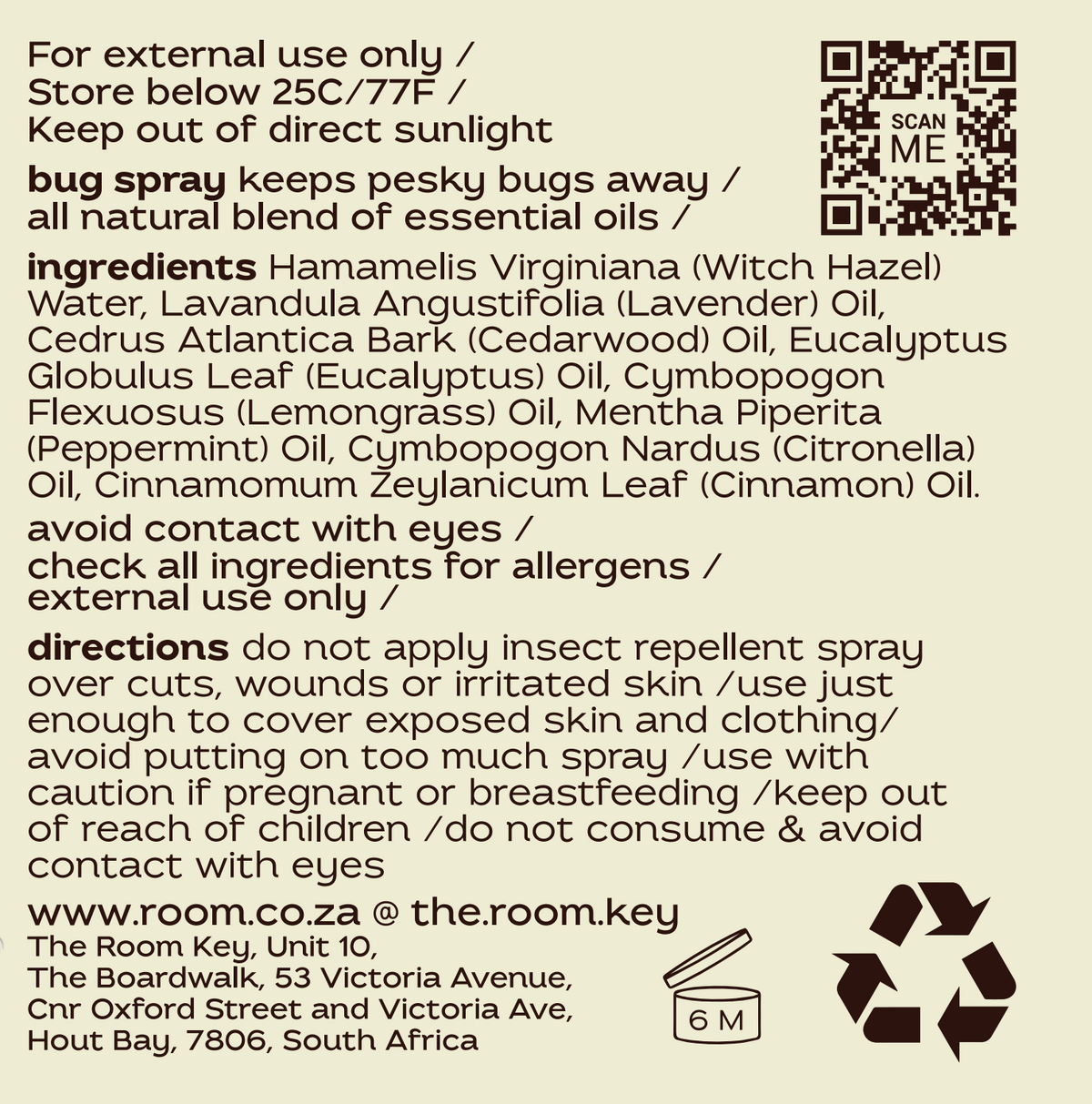 BUG OFF! Insect Repellant Spray (200ml)