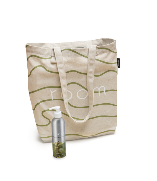 Hemp Beach Bag & Coconut Sunscreen