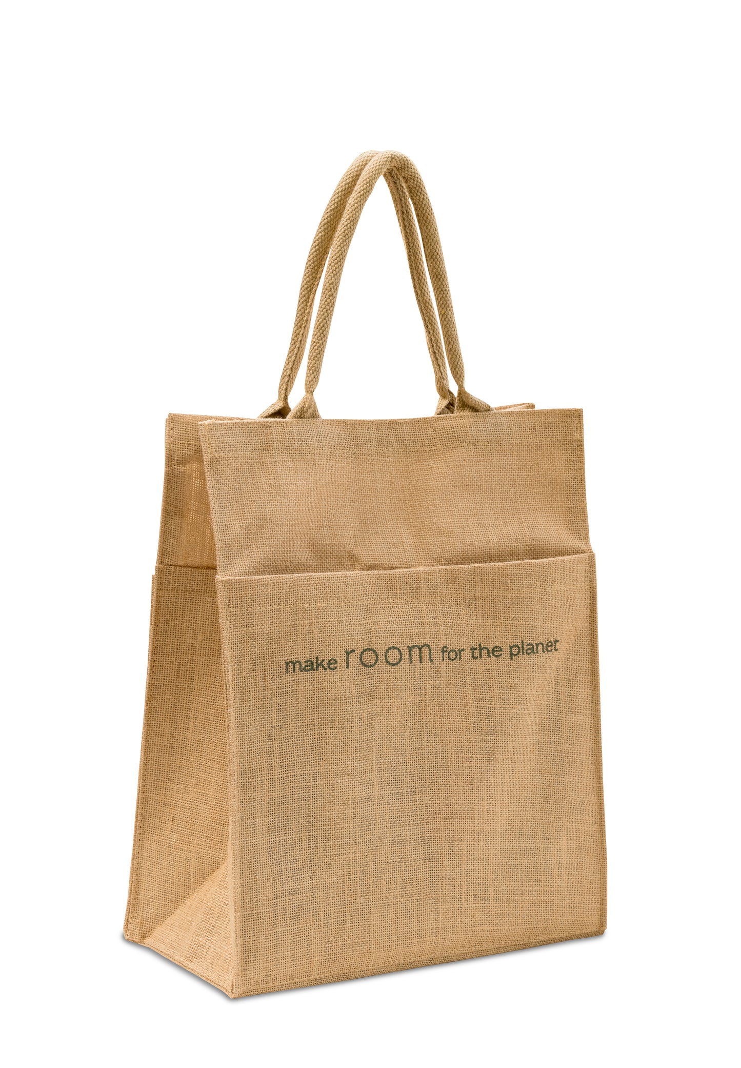 The "Make Room for the Planet" Jute Shopper is a stylish, eco-friendly bag designed for conscious living. Made from durable, biodegradable jute, it’s perfect for shopping, beach trips, or everyday use. Featuring a minimalist design and roomy interior, this shopper is both practical and sustainable—a must-have for those looking to reduce waste while staying chic.