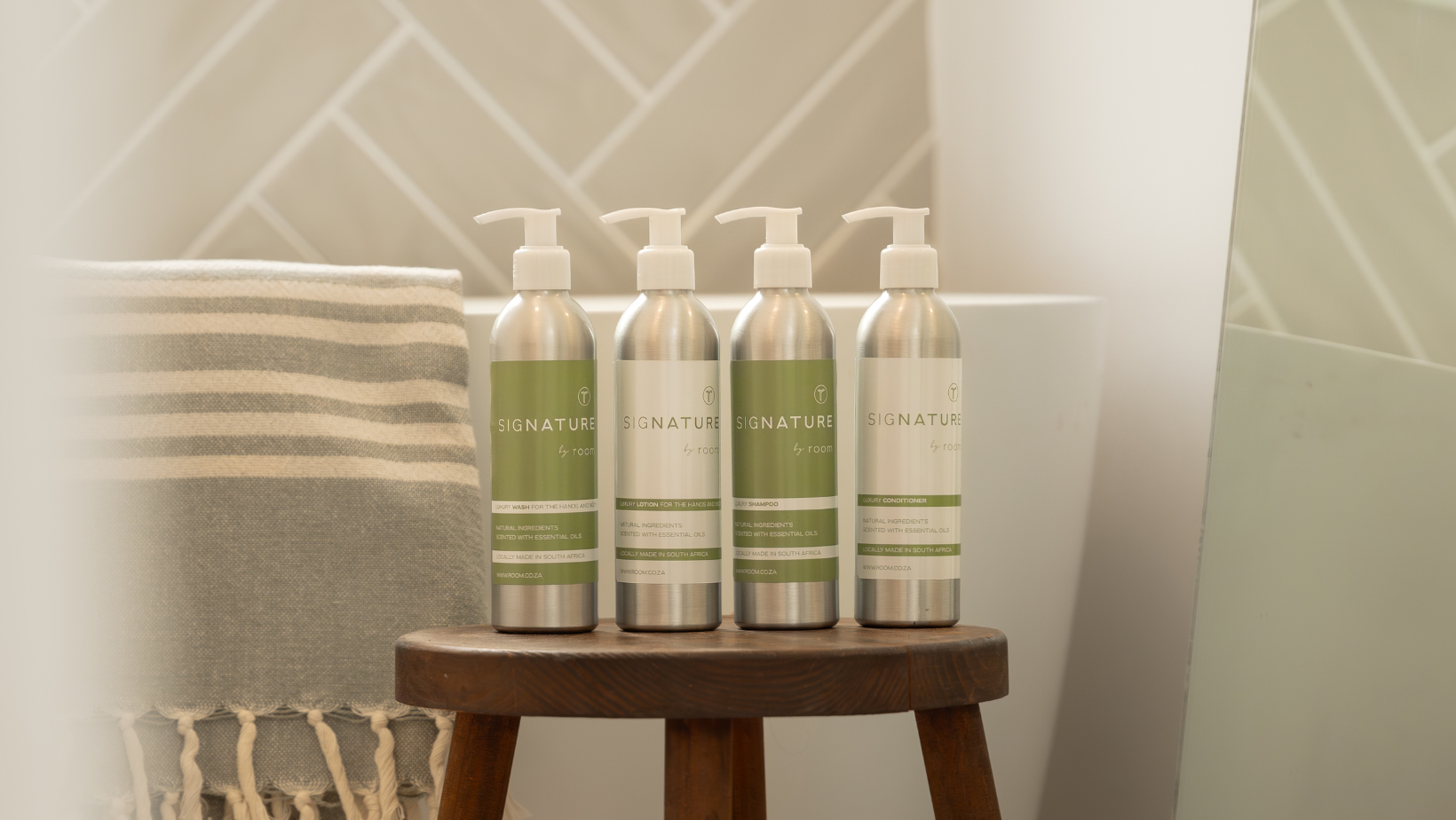 Luxurious natural lotion from The Room Key’s sigNATURE range, locally created with pure essential oils. Free from SLS, parabens, and palm oil — a natural scent that lingers like a fine perfume.