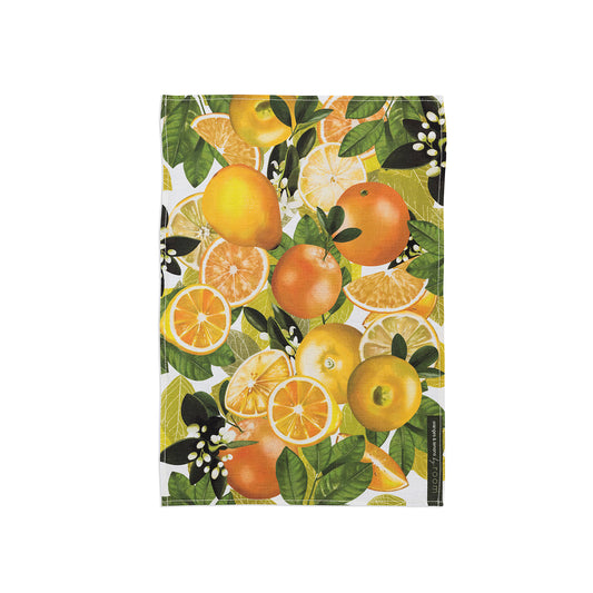 Oranges & Lemons Linen Tea Towel